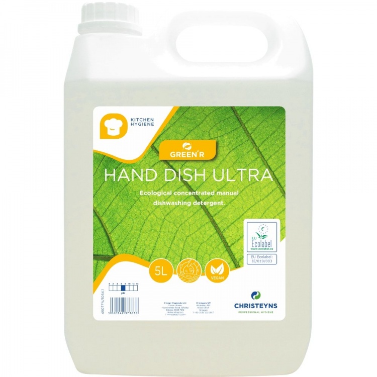Clover Chemicals GREEN'R Hand Dish Ultra Ecological Concentrated Hand Dishwashing Detergent (490)